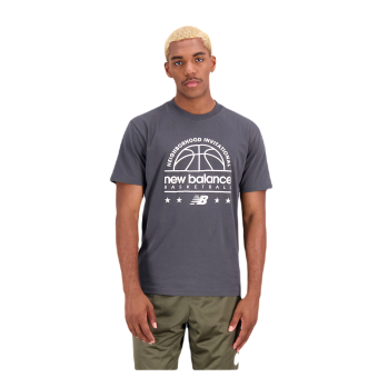New Balance T-shirt à manches courtes en jersey de coton pour homme Hoops en Blacktops