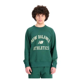 Chandail en molleton Athletics Varsity pour homme en Vert nocturne