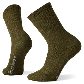 Smartwool Chaussettes de randonnée Classic Edition avec rembourrage total et motif uni en Olive militaire