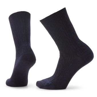 Smartwool Chaussettes d'équipage en câble de tous les jours en Heather marine profonde