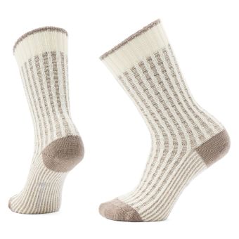 Smartwool Chaussettes Crew Waffle Press Cozy Light Cushion pour tous les jours en Naturel