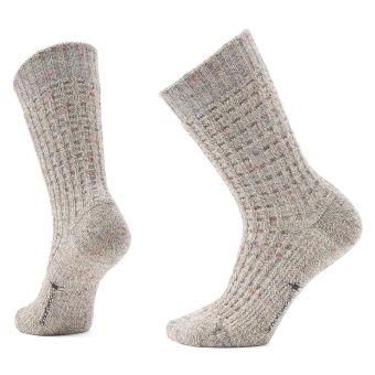 Smartwool Chaussettes Crew Waffle Press Cozy Light Cushion pour tous les jours en Taupe