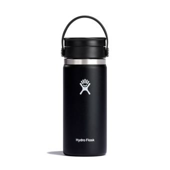 Hydro Flask 16 oz Café avec couvercle Flex Sip™ en noir