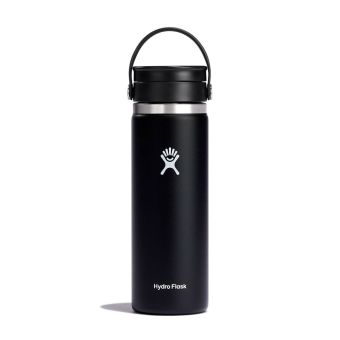 Hydro Flask 20 oz Café avec couvercle Flex Sip™ en noir
