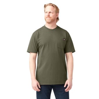 Dickies T-shirt à manches courtes en coton lourd en Vert militaire