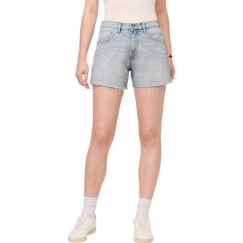 DU/ER Short en denim mi-lourd à taille haute en Eau de Javel