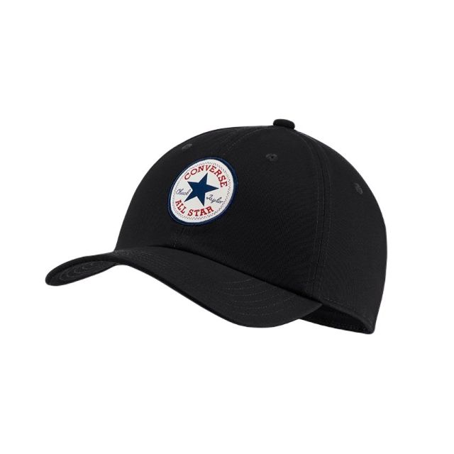 All Star Patch Baseball Hat in Converse Black