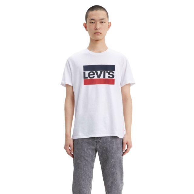 Levi's Tee-shirt Logo Sportswear en Blanc