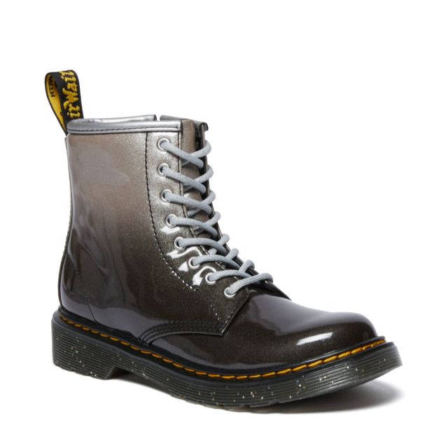 Doc martens argenté basse best sale