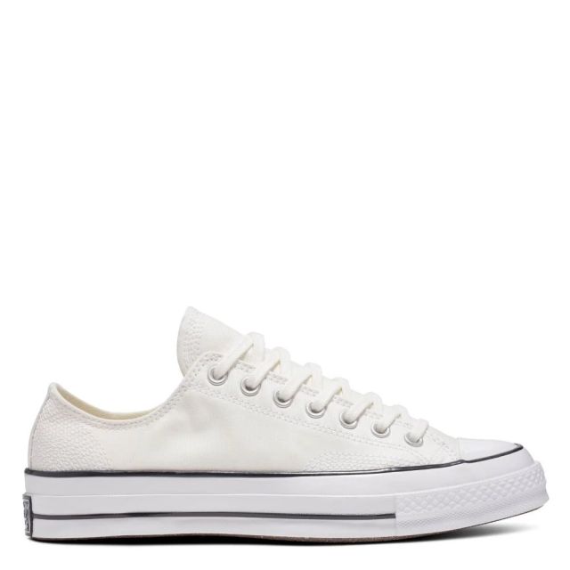 Converse Chuck 70 Canvas Multi-Stitch Low Top en Aigrette/Blanc/Blanc Vintage