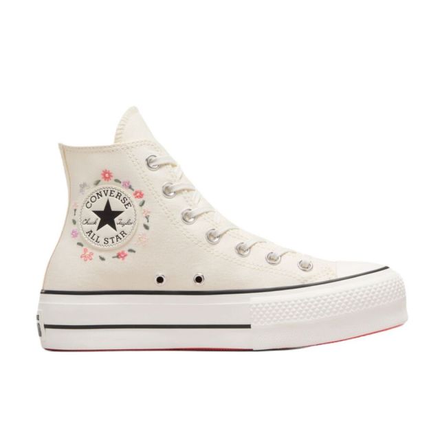 Converse Chuck Taylor All Star Lift Platform Little Flowers en Aigrette/Aigrette/Granité de pastèque