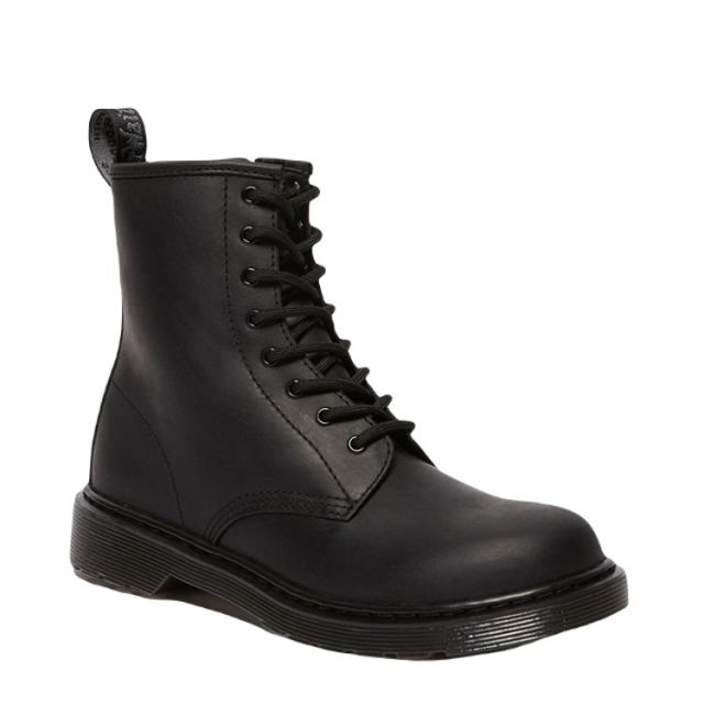 Dr. Martens 1460 Bottes Serena en cuir doublées de fausse fourrure  pour jeunes en Noir