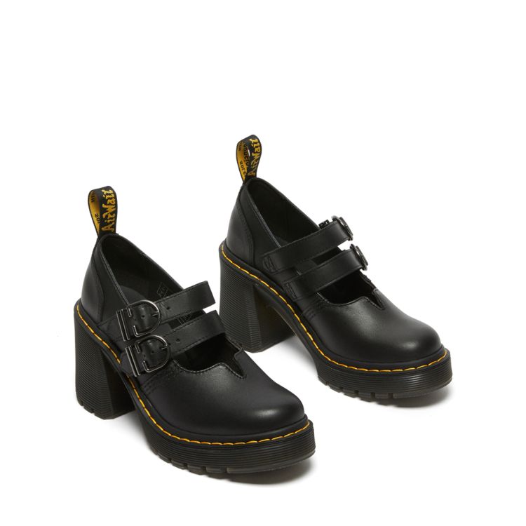 Dr. Martens Chaussures a talons en cuir Eviee Sendal en Noir NEON Canada